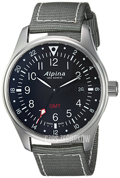 Alpina Startimer Czarny/Tkanina Ø42 mm AL-247B4S6