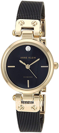 Anne Klein Diamond Czarny/Stal w odcieniu złota Ø26 mm AK/3003BKBK