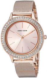 Anne Klein Crystal Różowe złoto/Stal w kolorze różowego złota Ø35 mm AK/3166INST