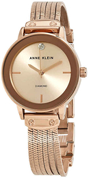 Anne Klein Diamond Różowe złoto/Stal w kolorze różowego złota Ø30 mm AK/3220RGRG