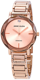 Anne Klein Diamond Różowe złoto/Stal w kolorze różowego złota Ø32 mm AK/3278RGRG