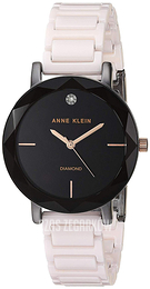 Anne Klein Diamond Czarny/Stal Ø32 mm AK/3365GYLP