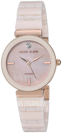 Anne Klein Diamond Różowy/Stal w kolorze różowego złota Ø28 mm AK/3392LPRG