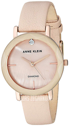 Anne Klein Diamond Różowy/Skóra Ø32 mm AK/3434RGLP