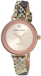 Anne Klein Diamond Różowy/Skóra Ø30 mm AK/3508RGBN