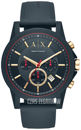 Armani Exchange Outerbanks Szary/Guma Ø44 mm AX1335