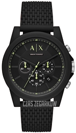 Armani Exchange Outerbanks Czarny/Guma Ø44 mm AX1344