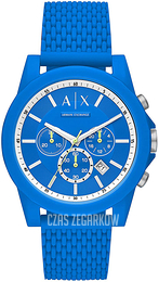 Armani Exchange Outerbanks Niebieski/Guma Ø44 mm AX1345
