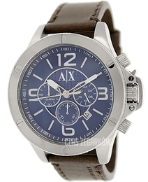 Armani Exchange Well Worn Niebieski/Skóra Ø48 mm AX1505