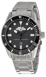 Armani Exchange Active Czarny/Stal Ø44 mm AX1709