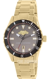 Armani Exchange Active Czarny/Stal w odcieniu złota Ø44 mm AX1710