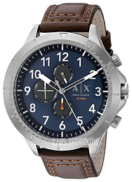 Armani Exchange Active Niebieski/Skóra Ø48 mm AX1760