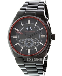 Armani Exchange Dress Czarny/Stal Ø48 mm AX1801