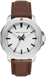Armani Exchange Ryder Biały/Skóra Ø52 mm AX1903