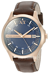 Armani Exchange Smart Niebieski/Skóra Ø46 mm AX2172
