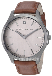 Armani Exchange Dress Szary/Skóra Ø46 mm AX2195