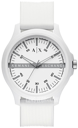 Armani Exchange Hampton Biały/Guma Ø46 mm AX2424