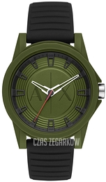 Armani Exchange Outerbanks Zielony/Guma Ø44 mm AX2527