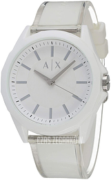 Armani Exchange Drexler Biały/Żywica z tworzywa sztucznego Ø44 mm AX2630