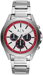 Armani Exchange Drexler Srebrny/Stal Ø44 mm AX2646