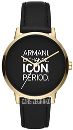 Armani Exchange Cayde Czarny/Skóra Ø42 mm AX2741