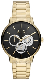 Armani Exchange Cayde Czarny/Pozlacana Ø42 mm AX2747