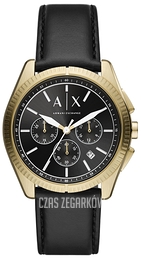 Armani Exchange Giacomo Czarny/Skóra Ø43 mm AX2854