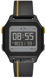 Armani Exchange Shell Ekran LCD/Guma Ø44 mm AX2957