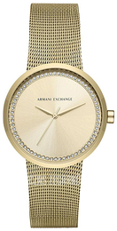 Armani Exchange Street Żółte złoto/Stal w odcieniu złota Ø36 mm AX4502