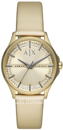 Armani Exchange Lady Hampton Zloty/Guma Ø36 mm AX5271