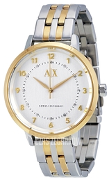 Armani Exchange Dress Srebrny/Stal w odcieniu złota Ø39 mm AX5369