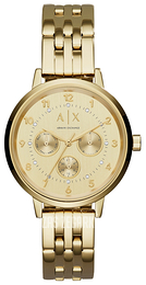 Armani Exchange Dress Żółte złoto/Stal w odcieniu złota Ø39 mm AX5377