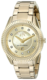 Armani Exchange Dylan Szampański/Stal w odcieniu złota Ø36 mm AX5431