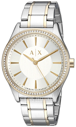 Armani Exchange Dress Srebrny/Stal w odcieniu złota Ø36 mm AX5446