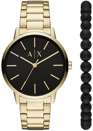 Armani Exchange Cayde Czarny/Stal w odcieniu złota Ø42 mm AX7119