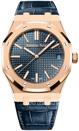 Audemars Piguet Royal Oak Niebieski/Skóra Ø41 mm 15510OR.OO.D315CR.01