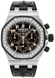 Audemars Piguet Royal Oak Offshore Czarny/Skóra Ø37 mm 26282SK.ZZ.D101CR.01