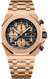 Audemars Piguet Royal Oak Offshore Czarny/18 karatowe różowe złoto Ø42 mm 26470OR.OO.1000OR.03