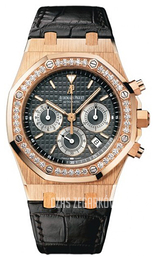 Audemars Piguet Royal Oak Czarny/Skóra Ø39 mm 26557OR.ZZ.D098CR.02