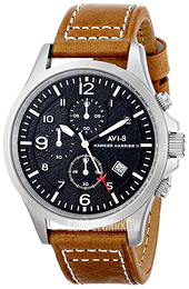 AVI-8 Hawker Harrier II Czarny/Skóra Ø42 mm AV-4001-02