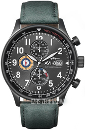 AVI-8 Hawker Hurricane Szary/Skóra Ø42 mm AV-4011-0D