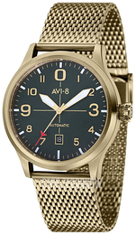 AVI-8 Flyboy Zielony/Stal w odcieniu złota Ø43 mm AV-4021-33