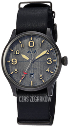 AVI-8 Flyboy Szary/Skóra Ø43 mm AV-4021-OJ