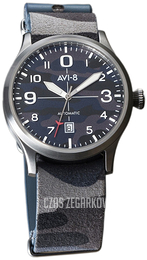 AVI-8 Flyboy Wielokolorowy/Skóra Ø43 mm AV-4021-OL