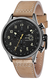 AVI-8 Hawker Hunter Czarny/Skóra Ø45 mm AV-4036-06