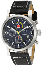 AVI-8 Hawker Hurricane Niebieski/Skóra Ø42 mm AV-4041-03