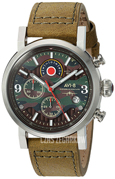 AVI-8 Hawker Hurricane Wielokolorowy/Skóra Ø43 mm AV-4041-06