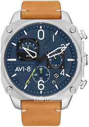 AVI-8 Hawker Hunter Niebieski/Skóra Ø45 mm AV-4052-07