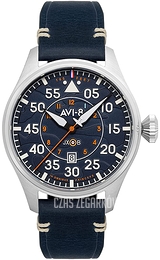 AVI-8 Hawker Hurricane Niebieski/Skóra Ø46 mm AV-4097-02