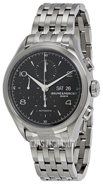 Baume & Mercier Clifton Czarny/Stal Ø43 mm 10212